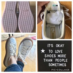 Puma Platform Basket Shoes 7.5